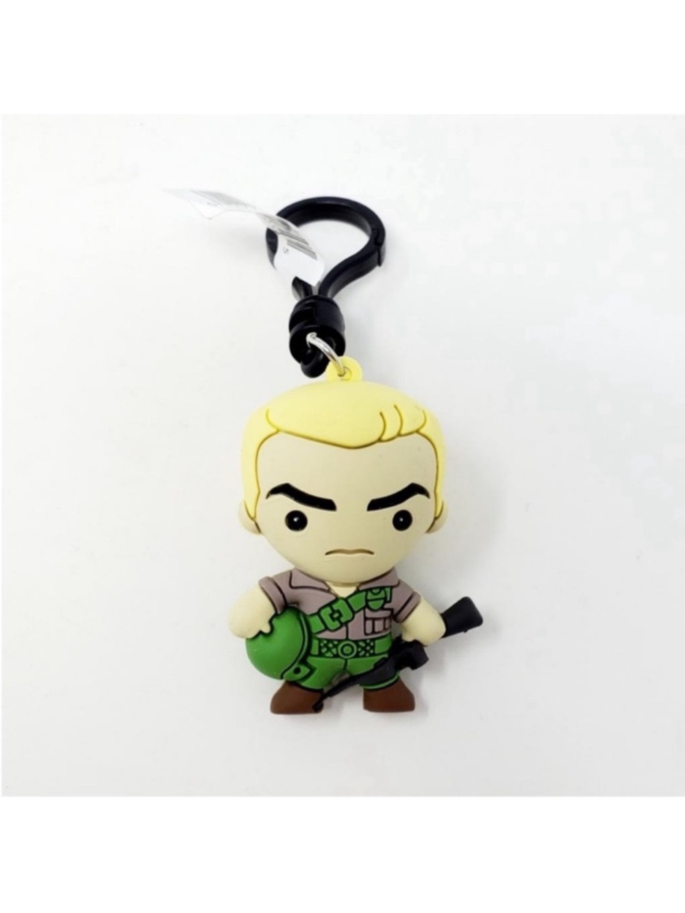 🇨🇦NOW $6🍀 Gi-Joe Cartoon Duke 3D Keychain Bag Clip Collector Toy Figure
